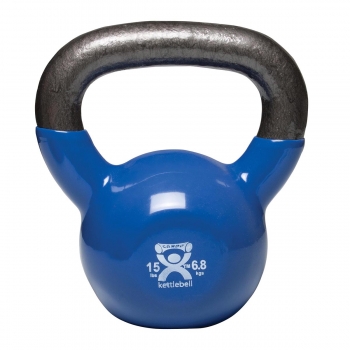Kugelhantel Cando Kettle Bell, 6,8 Kg, blau