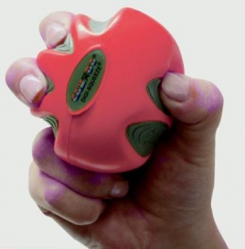 Übungsball Digi-Squeeze, leicht - rot, CanDo®