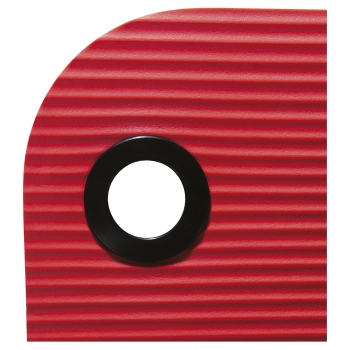 Gymnastikmatte mit Ösen, ProfiGymMat, 180 x 60 x 1,5 cm, rot