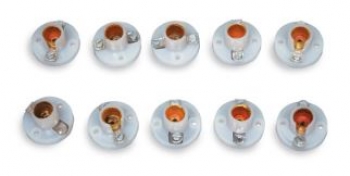 Lampenfassungen E10, Satz 10