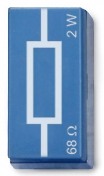 Widerstand 68 Ohm, 2 W, P2W19