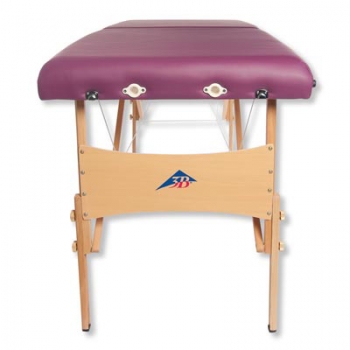 Komfort-Massageliege tragbar aus Holz, Farbe Burgund