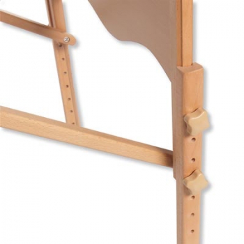 Komfort-Massageliege tragbar aus Holz, Farbe Burgund