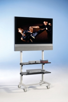 ScreenCart Monitorwagen mit 2 Ablageböden