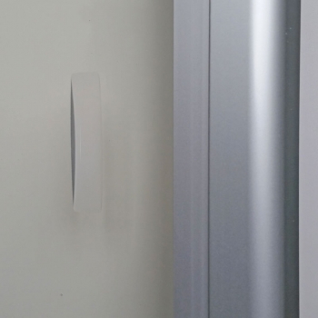 Infovitrine Aluminium 150 x 96 cm, Rückwand weiss