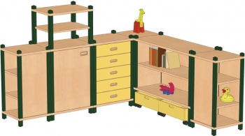 Kindergarten Regalsystem 
