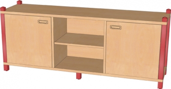 Raumteilerschrank mit 2 Türen & 3 Einlegeböden