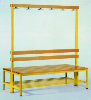 Umkleidebank 150 cm ohne Schuhrost doppelseitig