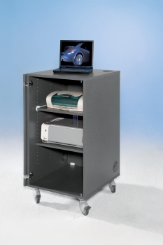 Medienschrank B/H/T 54x105x62 cm, fahrbar