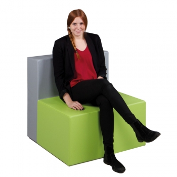 Sofaserie cuBe - Sessel mit Kunstlederbezug V2