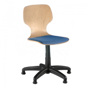 Drehspindelstuhl Modell 5 mit Sitzpolster