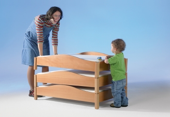 Stapelbettchen aus Holz