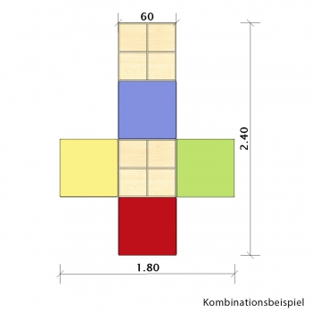 cuBe Bücherkiste - M B/H/T 60x35x60 cm