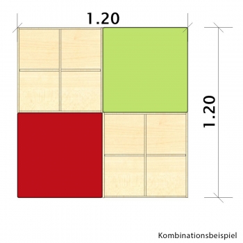 cuBe Bücherkiste - M B/H/T 60x35x60 cm