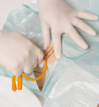 Katheterisierungsmodell mit Genitaleinsatz männlich u. weiblich