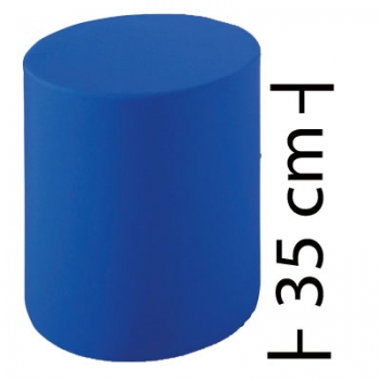 Polsterhocker CubeXL35-V5 - Sitzhöhe 35 cm, Kunstleder B1