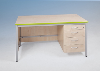 Lehrertisch mit 4 Schubladen
