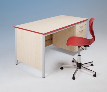 Lehrertisch mit 4 Schubladen (TI60R60-U4SR)