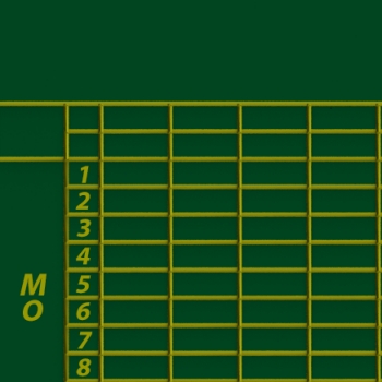 Klassenplantafel für 35 Klassen, 8 Tagesstunden, grün (CMP35-8)