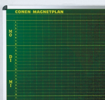 Stundenplantafel für 25 Klassen, 12 Tagesstunden, grün (CMP25-12)