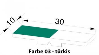 Kippmagnet, Magnetsymbol, 03-türkis (MS10X30-03)