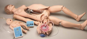 Geburtssimulator,  mit PEDI Blue Säuglingssimulator