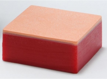 Simuliertes Gewebe mit drei Injektionstiefen