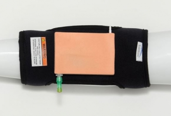 Gefäßzugangs-Armhalterung, menschlich, hellhäutig