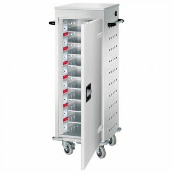 OR2061000112 Laptopwagen aus Stahl mit 10 Notebookfächern