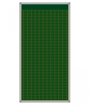 Klassenplantafel Basis, für 10 Klassen, 12 Tagesstunden, grün