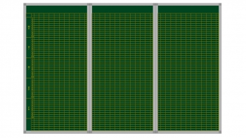 Klassenplantafel für 30 Klassen, 8 Tagesstunden, 3 Tafeln