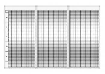 Klassenplantafel für 30 Klassen, 8 Tagesstunden, Set 3-teilig (CMP30-8WSet)