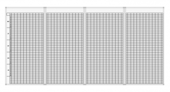 Klassenplantafel für 40 Klassen, 8 Tagesstunden, Set 4-teilig (CMP40-8WSet)