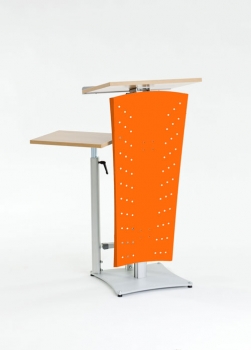 Rednerpult Slim-Line Komplettset Reinorange