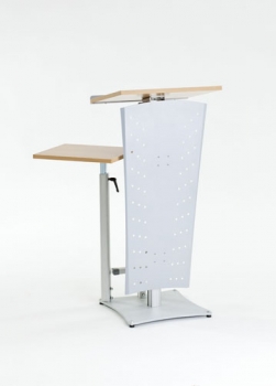 Rednerpult Slim-Line Komplettset silber