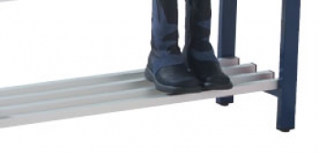 Schuhrost für Umkleidebank