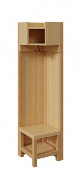 Eckteil für Komplettgarderobe, mit Paneelrückwand