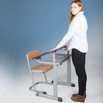 Schülertisch 70 x 55 cm, schrägstellbar, höhenverstellbar