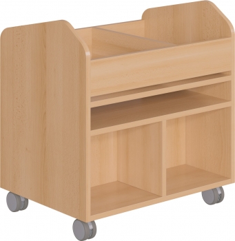 Kreativwagen Bastelwagen, Papierfächer DIN, 1 x A2, 4 x A4