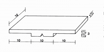 Kippmagnet für die Kopfzeile, 18x30 mm, 18-weiss
