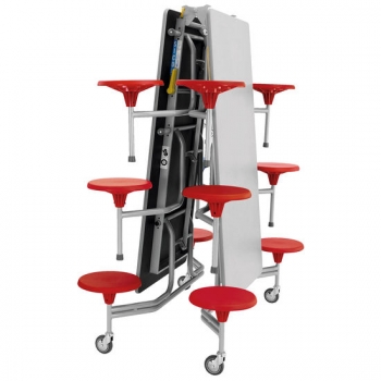 Klapptisch rechteckig 12 Sitzplätze Sitzhöhe 38,5 cm Tischhöhe 69 cm