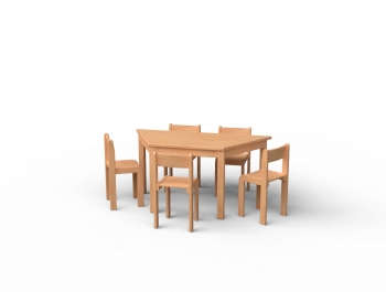 Stuhl & Tisch-Set Nr. 4