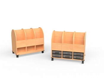 Bücherwagen 3-reihig