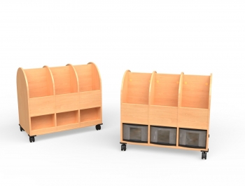 Bücherwagen 3-reihig