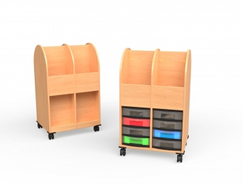 Bücherwagen 2-reihig