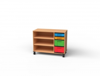 Bücherwagen BxHxT 100x99,4x45 cm