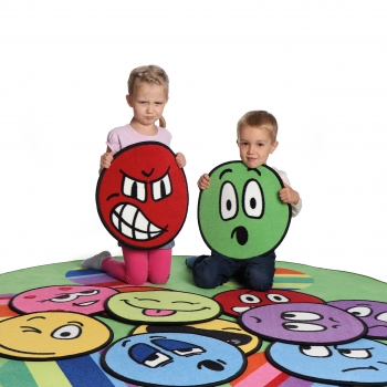 12er Set Emoji Teppiche