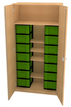 Materialschrank 14 hohe Schübe