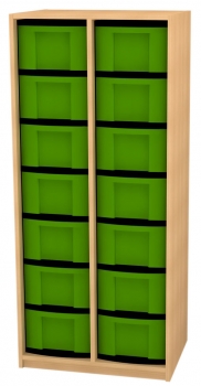 Materialschrank 14 hohe Schübe