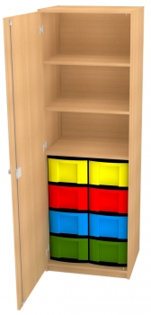 Materialschrank 8 hohe Schübe